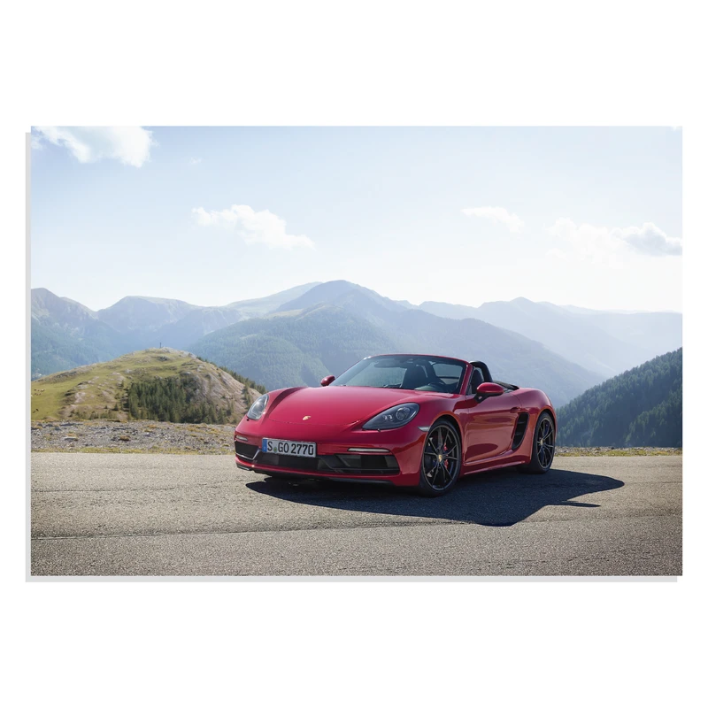 پوسترطرح ماشین پورشه 718 باکسر - Porsche 718 Boxter GTS 2017 مدل NV0705