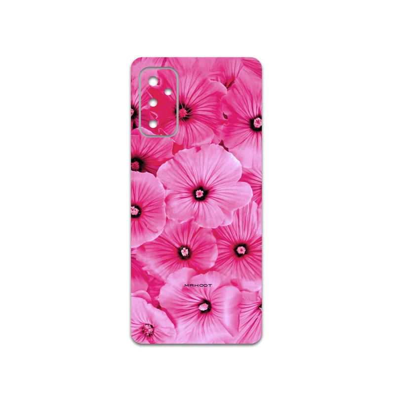 برچسب پوششی ماهوت مدل Pink-Flower مناسب برای گوشی موبایل سامسونگ Galaxy M52 5G