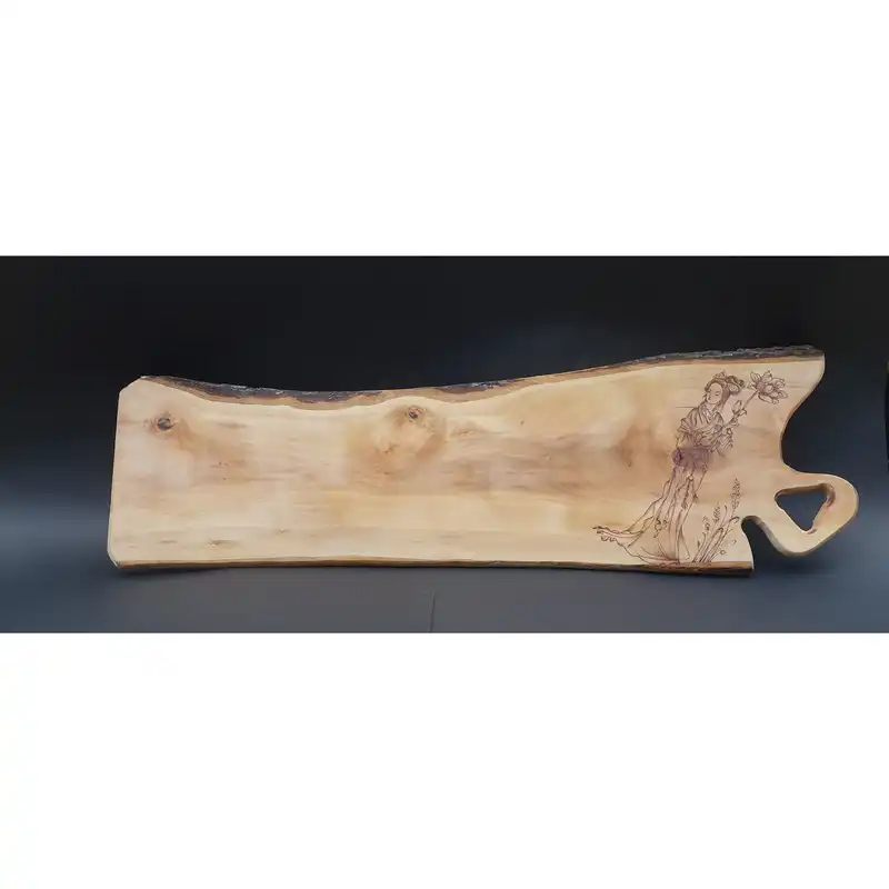 تخته سرو چوبی مدل روستیک طرح ملل