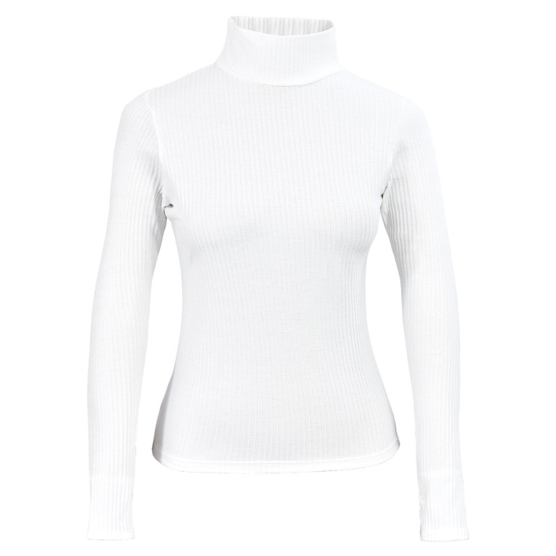 بلوز آستین بلند یقه اسکی زنانه دل آویز مدل H412