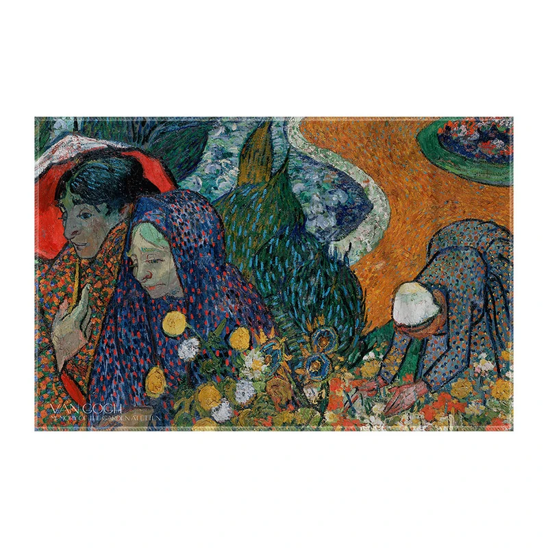 کاغذ کادو ترمه طراحان ایده مدل خاطرات باغ اتن از ونگوگ کد art0069