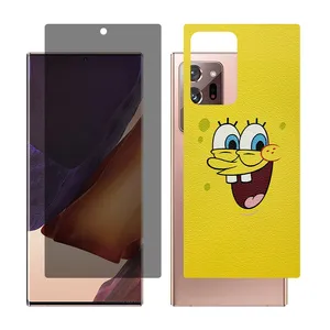 Glass Together model privacy glass screen protector suitable for Samsung Galaxy Note20 Ultra 5G mobile phone with cover sticker on the back of the phone