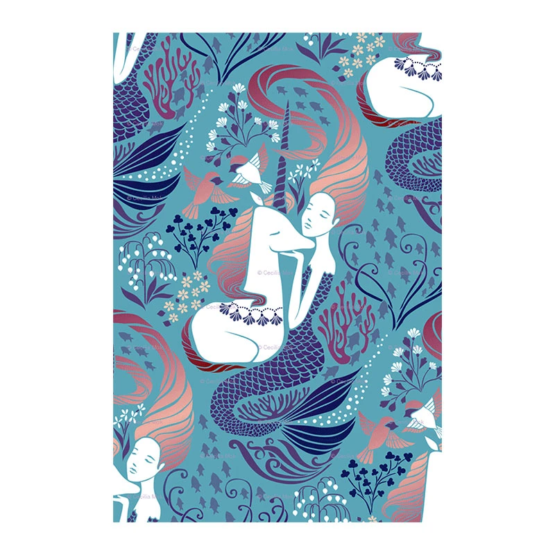 تابلو شاسی طرح پری دریایی کد 6036