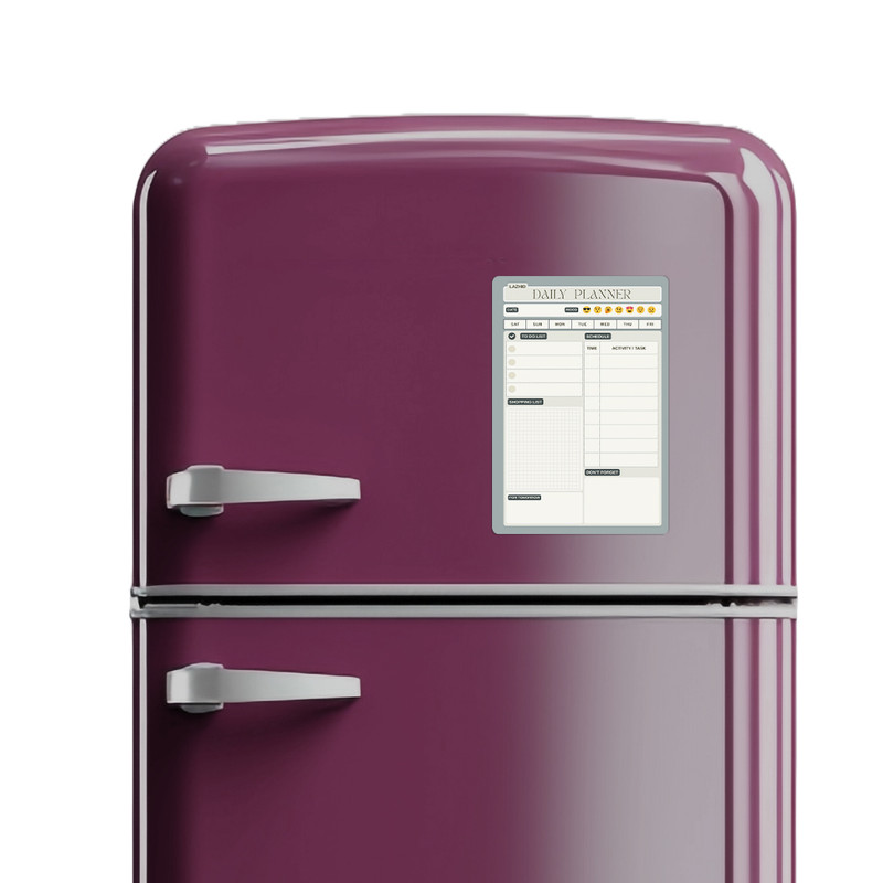 تخته وایت برد لاژید طرح پلنر روزانه سایز 20X30 سانتیمتر