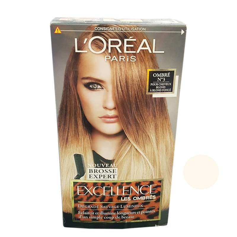 کیت رنگ مو لورآل شماره N.3 حجم 40 میلی لیتر رنگ بلوند بژ روشن