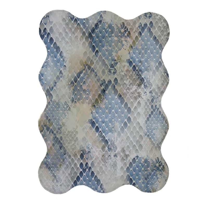 پادری مدل دالبر طرح آبرنگی کد 9105 سایز 80x110 سانتی متر 