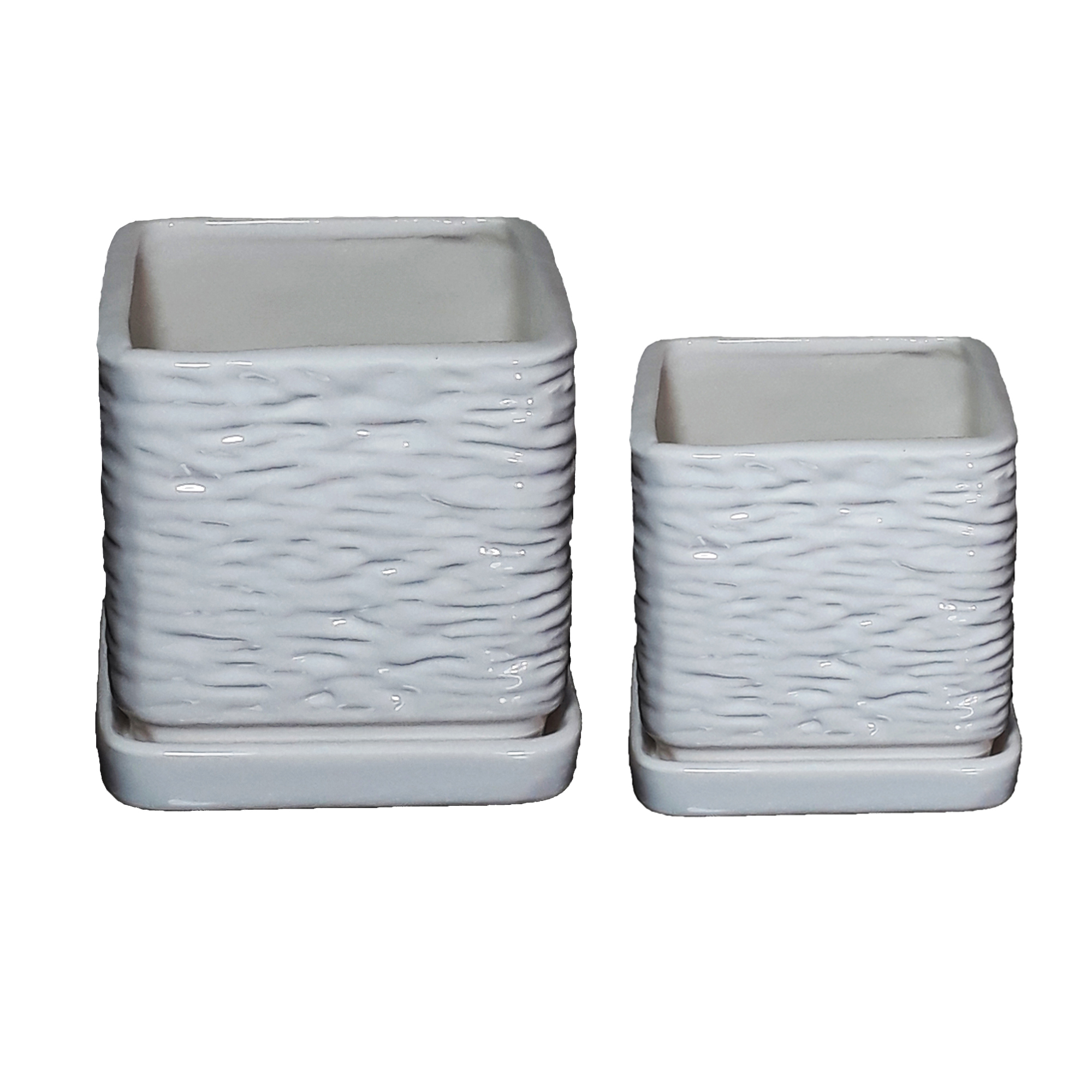 گلدان مدل چروک  کد  AS-451 مجموعه 2عددی