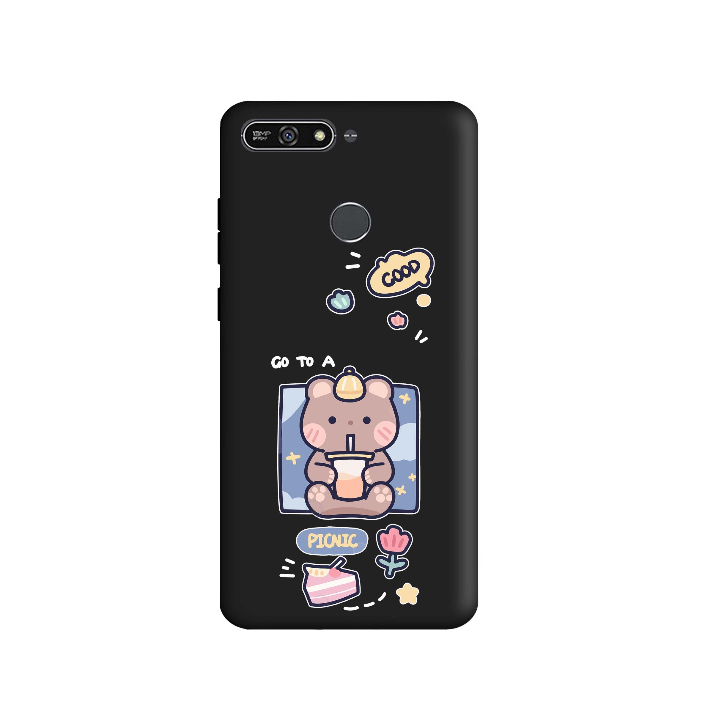 کاور طرح خرس شکمو کد m3970 مناسب برای گوشی موبایل هوآوی Y6 Prime 2018