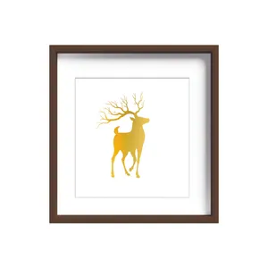 تابلو طلاکوب زرکات طرح گوزن مدل deer