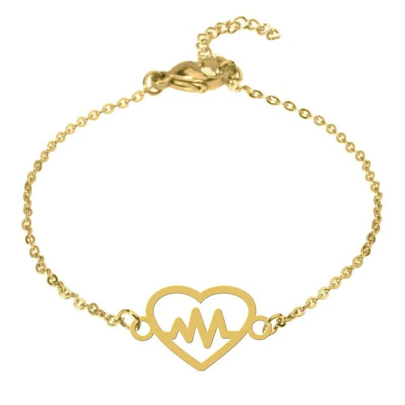 دستبند زنانه هایکا مدل قلب و ضربان کد zdh37