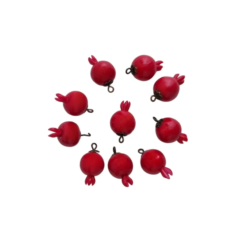 آویز تزیینی طرح انار مدل 01 مجموعه 10 عددی