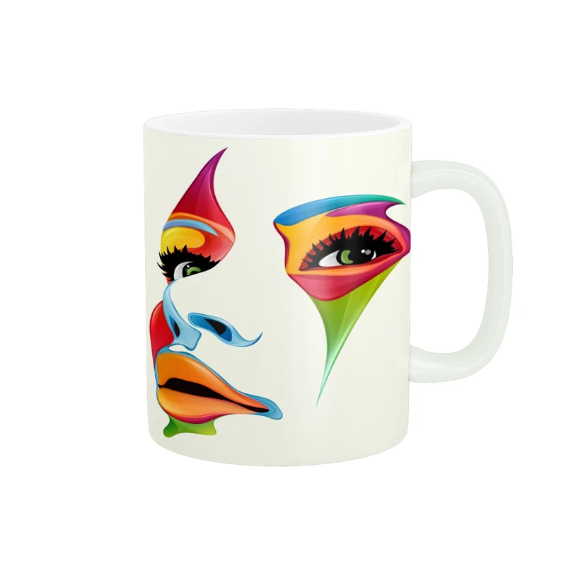 ماگ پاد آفرین مدل نقاشی انتزاعی کد 35