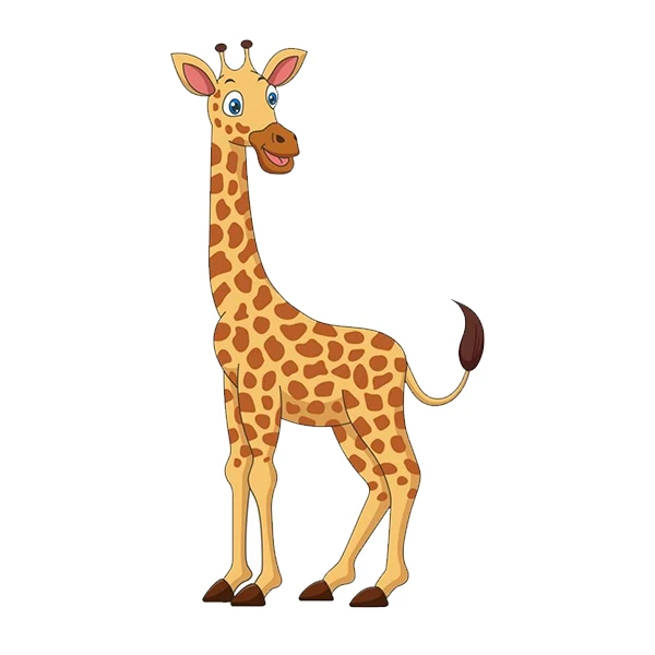 استیکر پارچه و لباس پاد آفرین طرح زرافه کارتونی کد 4000