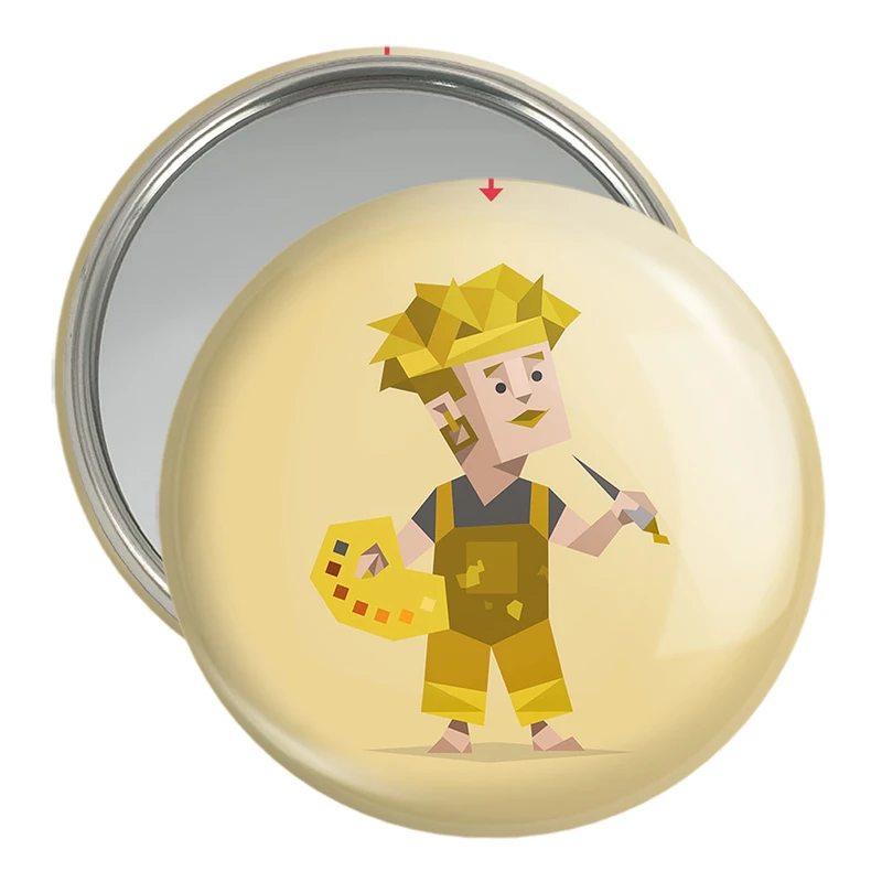 آینه جیبی خندالو مدل تایپ شخصیتی ماجراجو ISFP  کد 7714