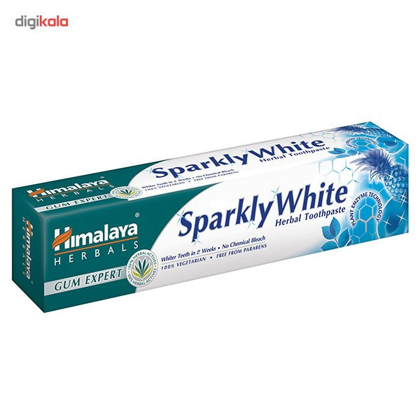 خمیر دندان هیمالیا مدل Mint Fresh And Sparkly White حجم 75 میلی لیتر بسته 2 عددی