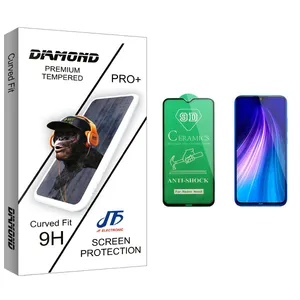 JF Diamond glass Ceramics Screen Protector For Xiaomi Redmi Note 8 شیائومی