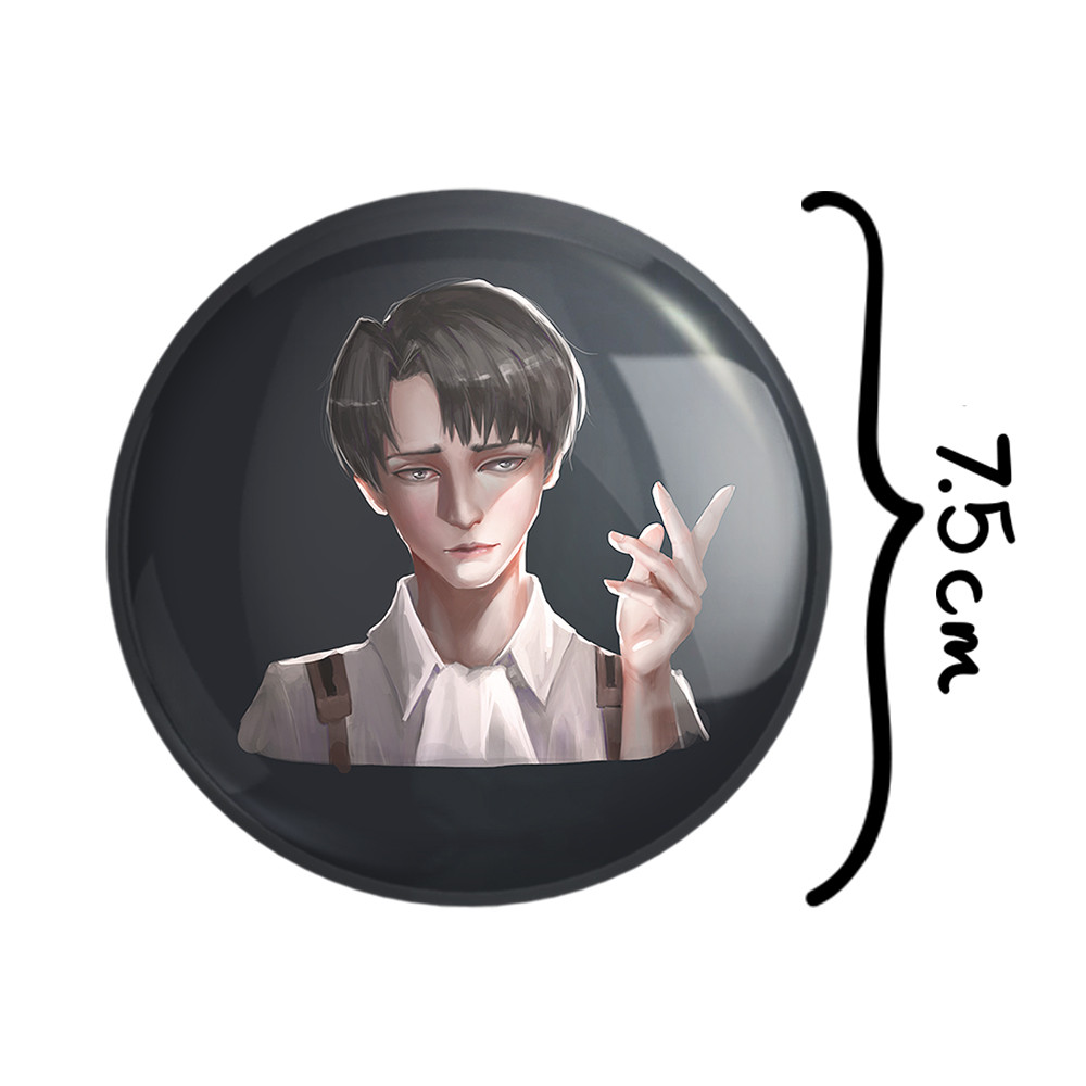 آینه جیبی خندالو طرح لیوای انیمه اتک آن تایتان Attack on Titan مدل تاشو کد 18616