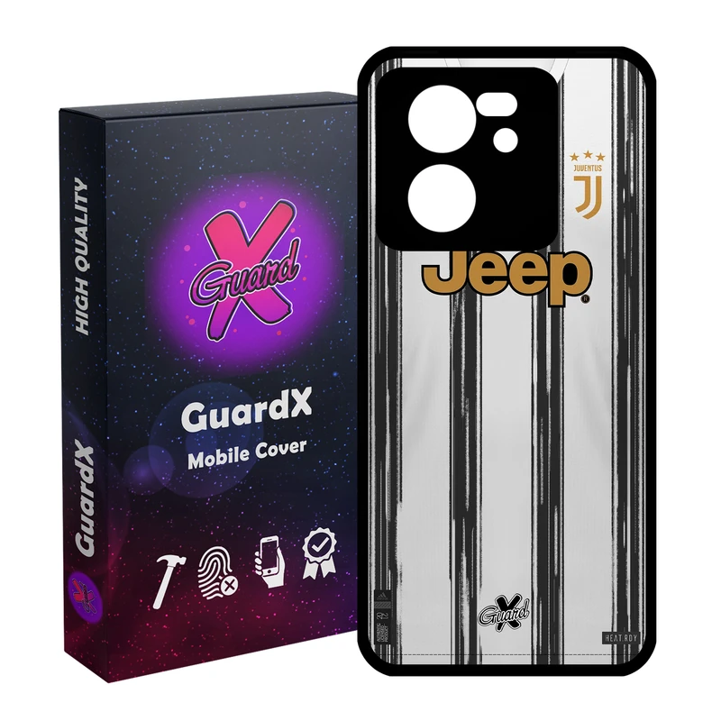 کاور گارد ایکس طرح یوونتوس مدل Glass10229 مناسب برای گوشی موبایل شیائومی 13T/13T Pro/Redmi K60 Ultra