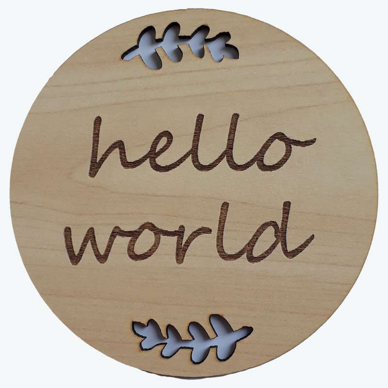 تزئینی اتاق کودک طرح hello world مدل 7