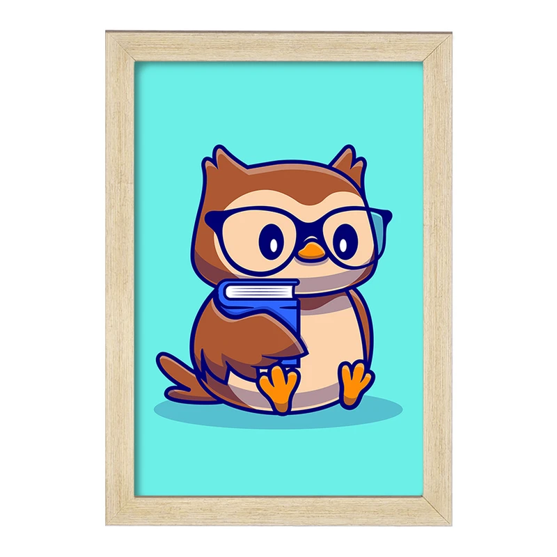 تابلو خندالو مدل حیوانات بامزه جغد کد 25400