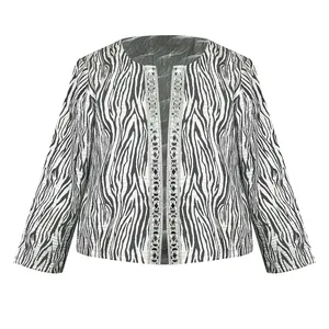 کت رسمی زنانه مدل ژاکارد آینه کاری کد AK1382