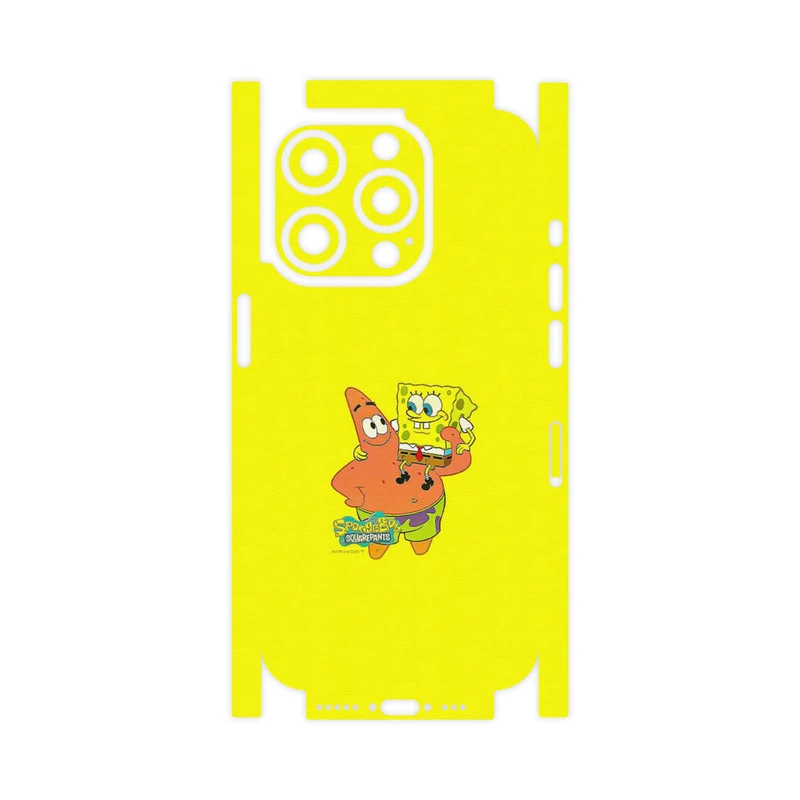 برچسب پوششی ماهوت مدل SpongeBob SquarePants-FullSkin مناسب برای گوشی موبایل اپل iPhone 15 Pro