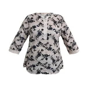 بلوز آستین سه ربع زنانه ال سی وایکیکی کد E10