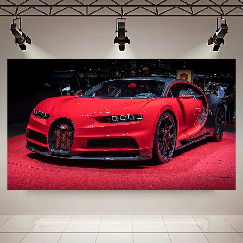 تابلو بوم طرح ماشین مدل بوگاتی Chiron کد AR6000