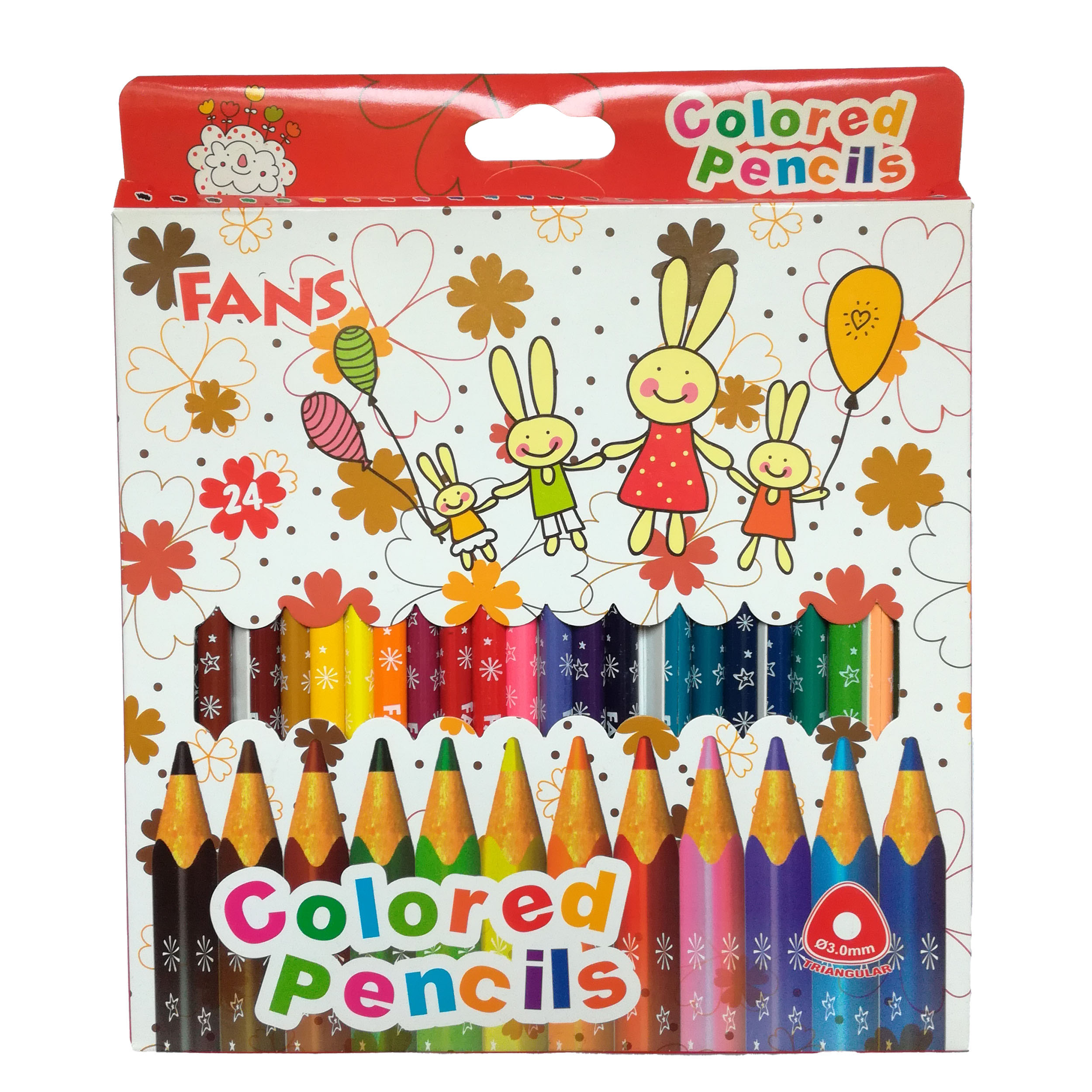 مداد رنگی 24 رنگ فنس کد 100