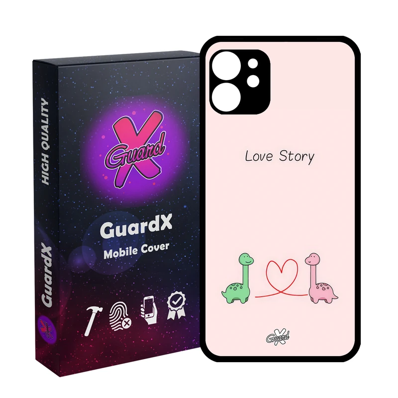 کاور گارد ایکس طرح Love مدل Glass10654 مناسب برای گوشی موبایل اپل iPhone 11