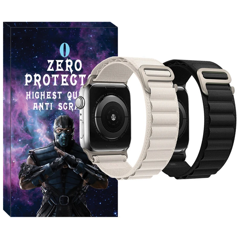 بند زیرو مدل Alpine Various Color مناسب برای اپل واچ 42 / 44 / 45 / 49 میلی متر مجموعه دو عددی