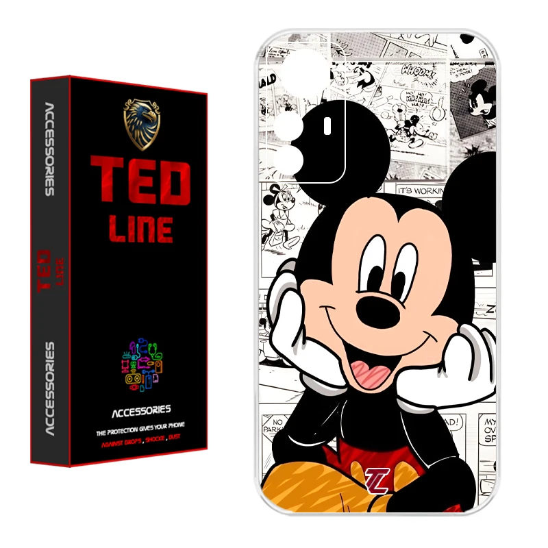 کاور تدلاین طرح میکی موس کد 1151 مناسب برای گوشی موبایل شیائومی Redmi Note 12S