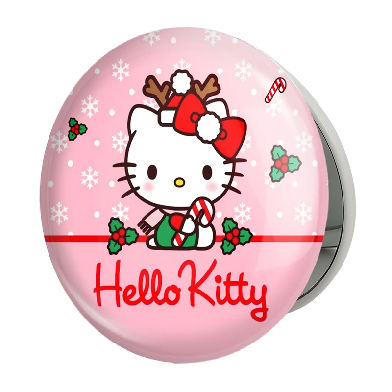 آینه جیبی خندالو طرح هلو کیتی مدل تاشو کد 24765 