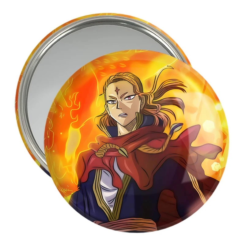 آینه جیبی خندالو مدل فرمانده آتشین انیمه بلک کلاور Black Clover  کد 11728