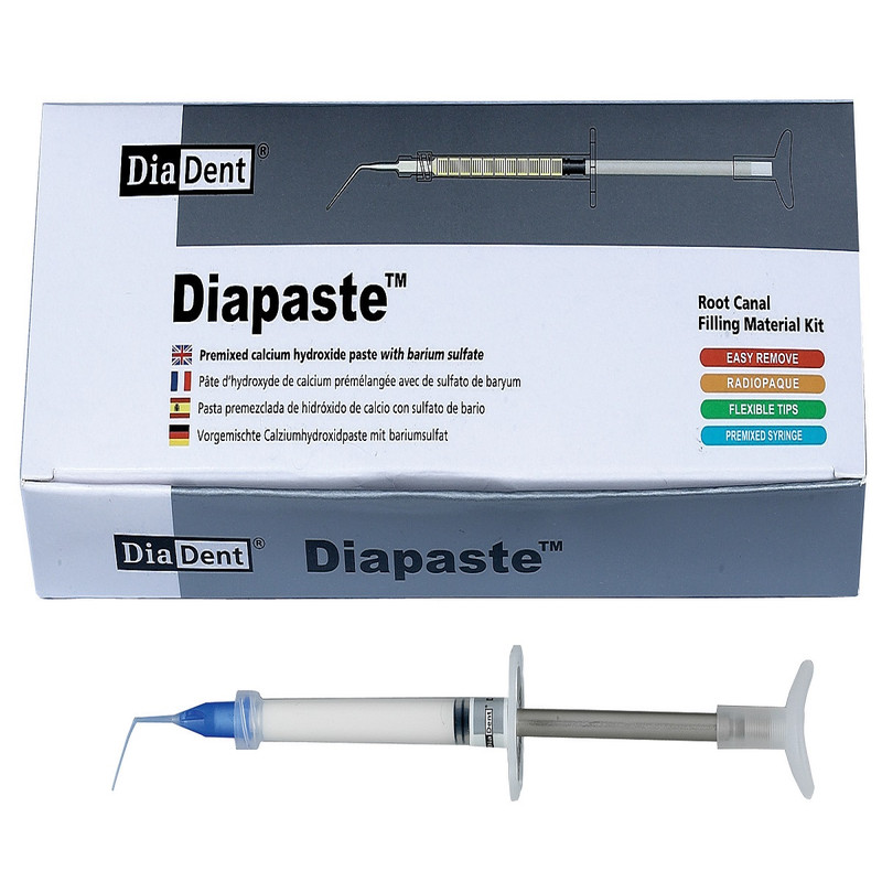 خمیر کلسیم هیدروکساید دندانپزشکی دیادنت مدل DIAPEX PLUS وزن 2 گرم خمیر کلسیم هیدروکساید دندانپزشکی دیادنت مدل DIAPEX PLUS وزن 2 گرم