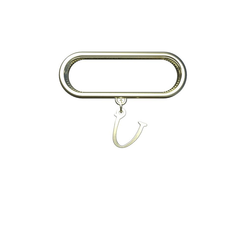 آویز ساعت طلا 18 عیار زنانه مدوپد مدل حرف U کد SL1-1685 آویز ساعت طلا 18 عیار زنانه مدوپد مدل حرف U کد SL1-1685