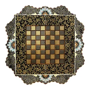 صفحه شطرنج خاتم کاری مدل تمام تذهیب T6015