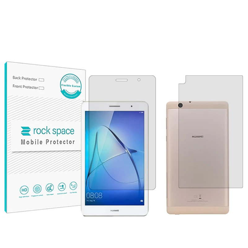 محافظ صفحه نمایش شفاف راک اسپیس مدل HyGEL مناسب برای تبلت هوآوی Mediapad T3 8 به همراه محافظ پشت گوشی