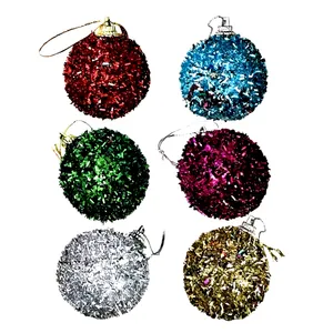 آویز تزیینی مدل گوی اکلیلی مجموعه ۶ عددی