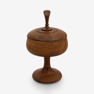 شکلات خوری مدل پایه دار چوب گردو کد 012