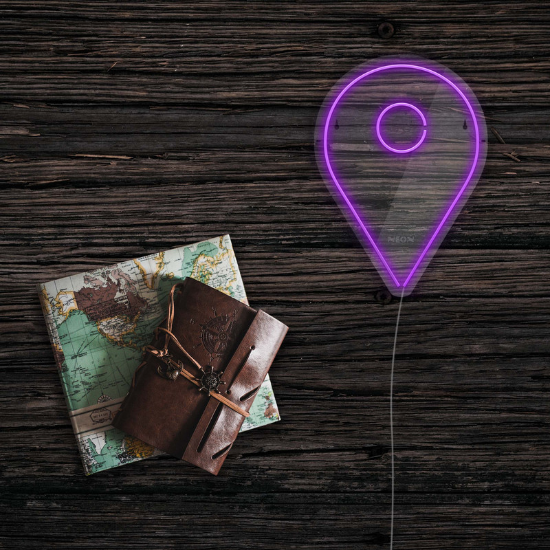 چراغ دیواری نئون دیزاین طرح Location_PR