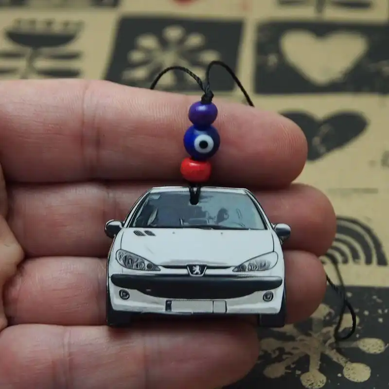 آویز تزیینی خودرو طرح 206