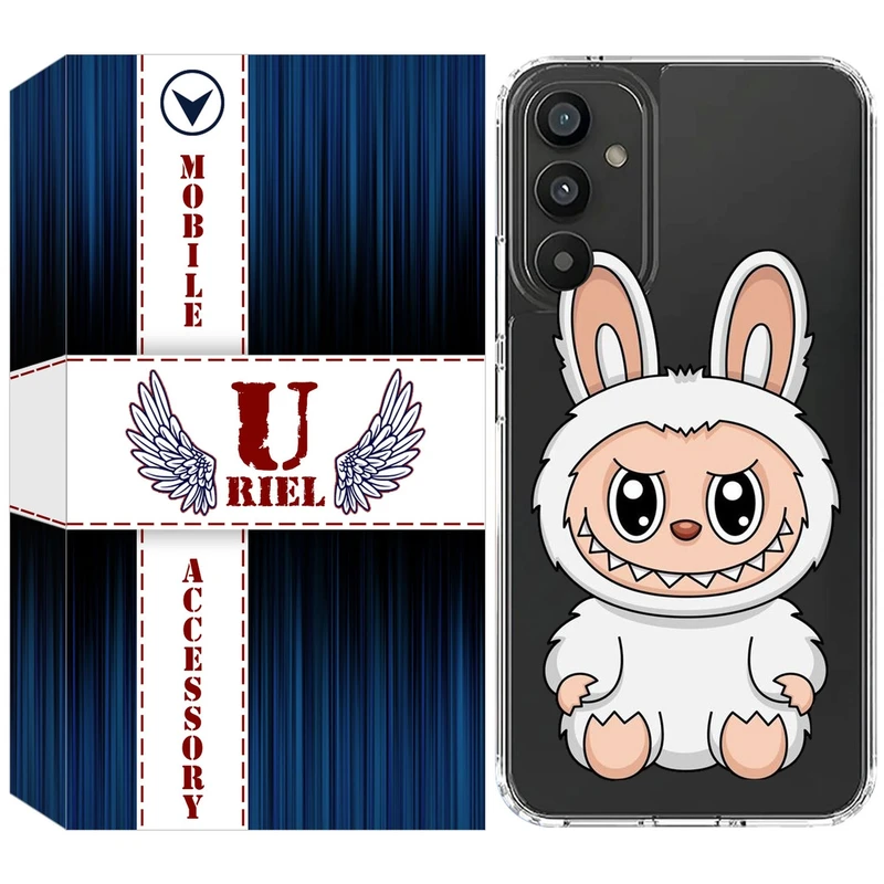 کاور یوریل مدل Clear کد 113 طرح لبوبو Labubu مناسب برای گوشی  موبایل سامسونگ Galaxy S25 FE