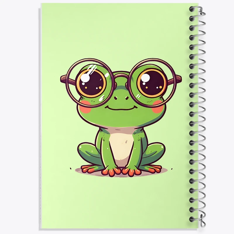 دفتر نقاشی 50 برگ خندالو طرح قورباغه بامزه کد N5254