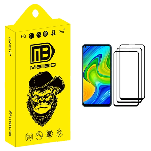 محافظ صفحه نمایش میبو مدل +MHD مناسب برای گوشی موبایل شیائومی Redmi Note 9 بسته سه عددی