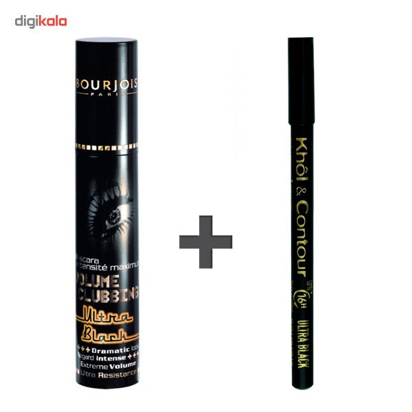 کیت ریمل حجم دهنده بورژوآ مدل Clubbing Ultra Black همراه با مداد چشم