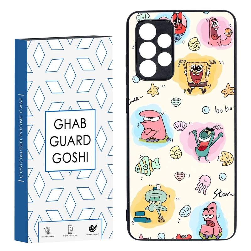 کاور قاب گارد گوشی طرح باب و پاتریک کد TPU-198 مناسب برای گوشی موبایل سامسونگ Galaxy A52