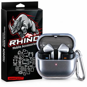 کاور راینو مدل Clear Case مناسب برای هدفون بلوتوثی سامسونگ Galaxy Buds 3 / Galaxy Buds 3 Pro به‌ همراه آویز