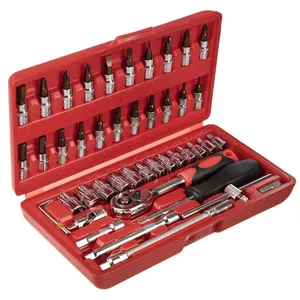 Satagood G-10027 Ratchet Wrench And Sockets And Screwdriver Set 46PCS