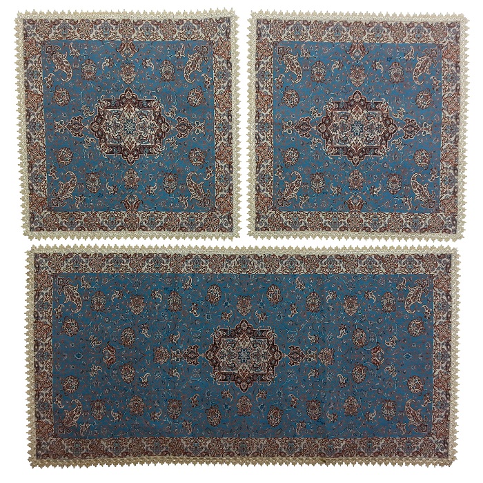 ست سه تکه رومیزی ترمه کد TRSETE14
